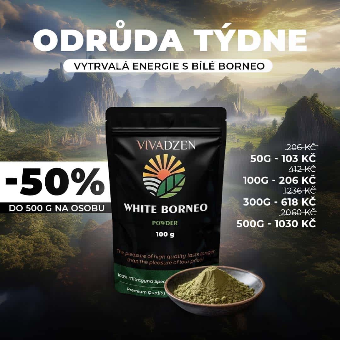 Zažijte chuť džungle s 50% slevou: Bílé Borneo – Odrůda týdne! Zažijte chuť džungle s 50% slevou: Bílé Borneo – Odrůda týdne!