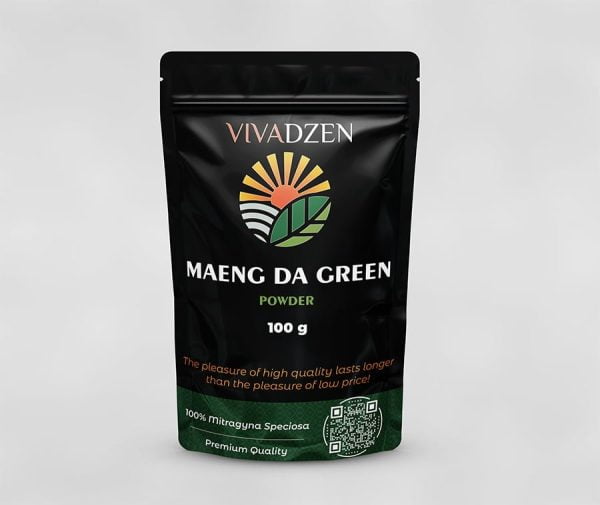 "Zelená Maeng Da" Kratom Prášek