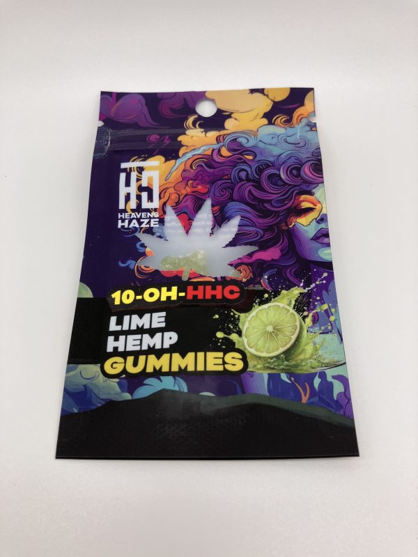 Heavens Haze 10-OH-HHC Gummies Lime Hemp, 3 pcs