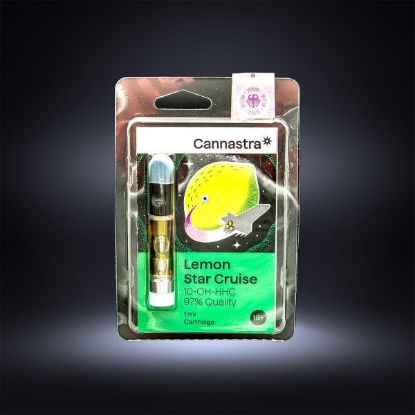 Cannastra 10-OH-HHC Cartridge Lemon Star Cruise, 10-OH-HHC 97% quality, 1 ml