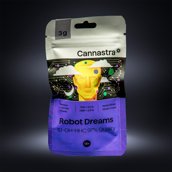 Cannastra 10-OH-HHC Flower Robot Dreams 97 % Quality, 3 g