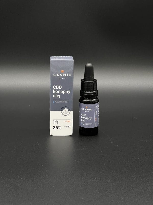 CBD konopný olej 26% Full Spectrum s 1% THC 10ml