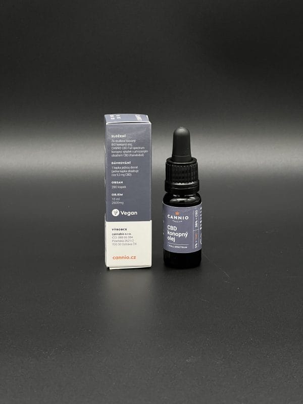 CBD konopný olej 26% Full Spectrum s 1% THC 10ml - Image 2