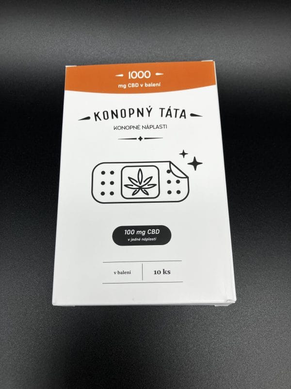 Konopný Táta CBD Náplasti, 1000 mg CBD, 10 pcs