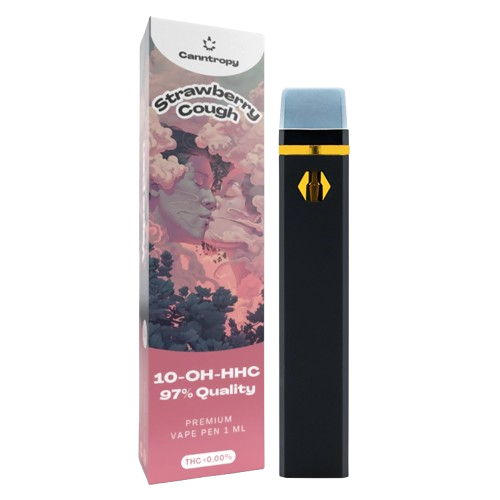 Canntropy 10-OH-HHC Vape Pen Strawberry Cough, 97% quality, 1ml