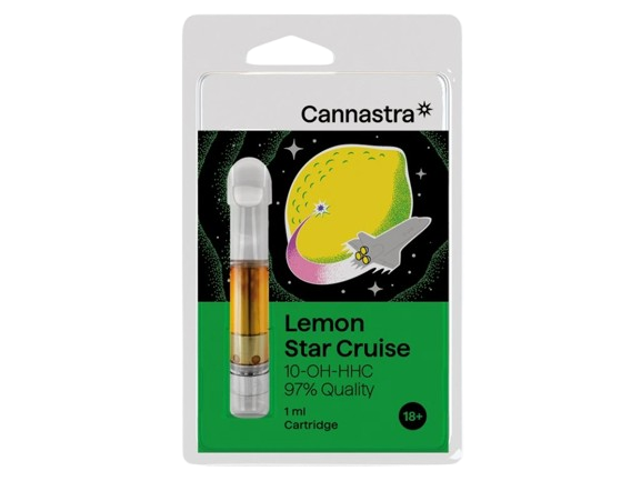 Cannastra 10-OH-HHC Cartridge Lemon Star Cruise, 10-OH-HHC 97% quality, 1 ml