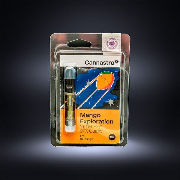 Cannastra 10-OH-HHC Cartridge Mango Exploration, 10-OH-HHC 97% quality, 1 ml