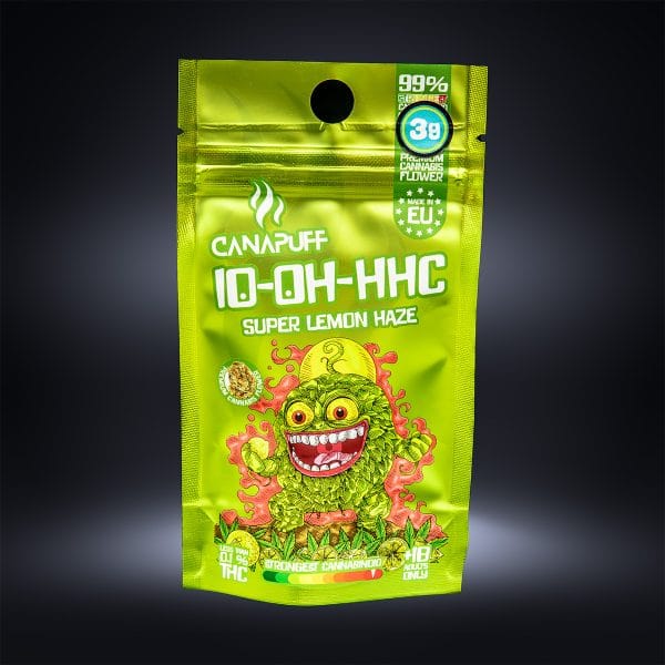 CanaPuff 10-OH-HHC Flower Super Lemon Haze, 10-OH-HHC 99 %, 3 g