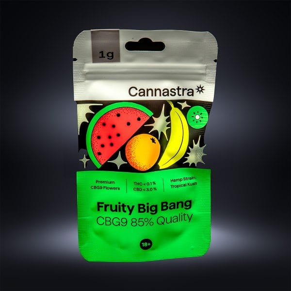 Cannastra CBG9 Květ Fruity Big Bang, CBG9 85% kvalita, 1g - 100g