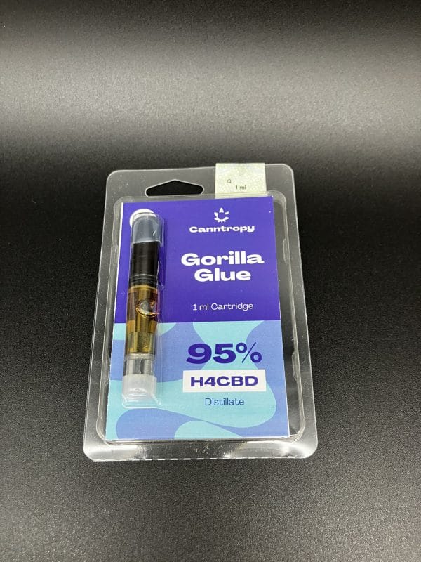 Canntropy H4CBD Cartridge Gorilla Glue, 95 % H4CBD, 1 ml