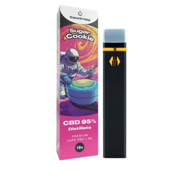 Canntropy CBD, Vape Pen Sugar Cookie, CBD 95 %, 1 ml