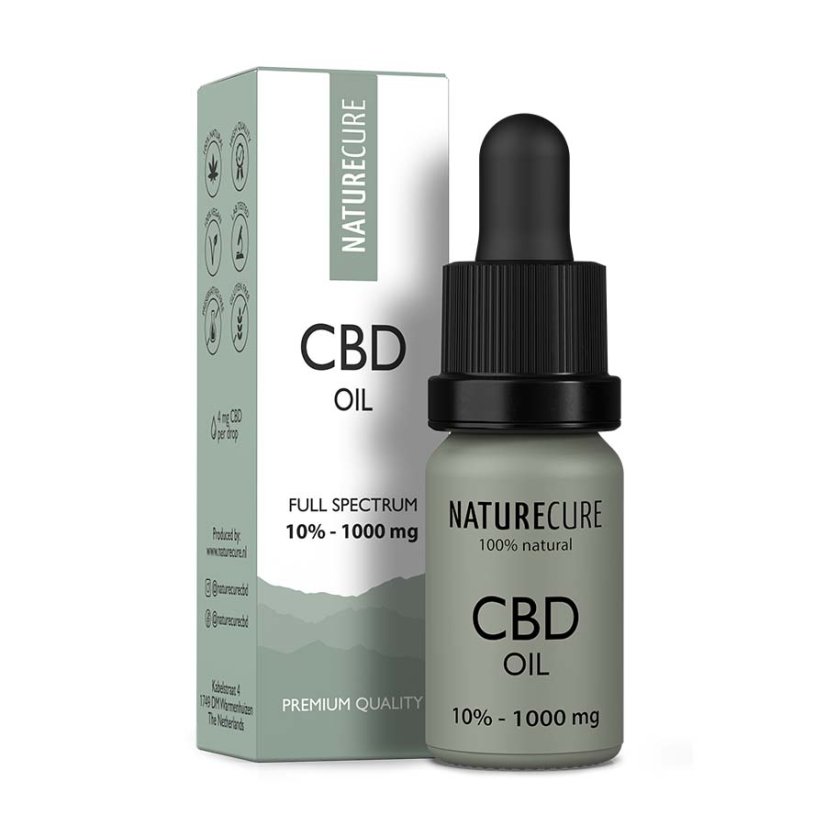 Nature Cure Full spectrum CBD oil, 10%, 1000 mg, 10 ml