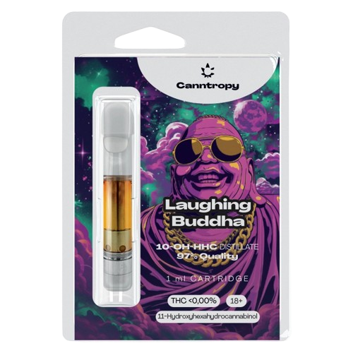 Canntropy 10-OH-HHC Cartridge Laughing Buddha, 97% quality, 1 ml