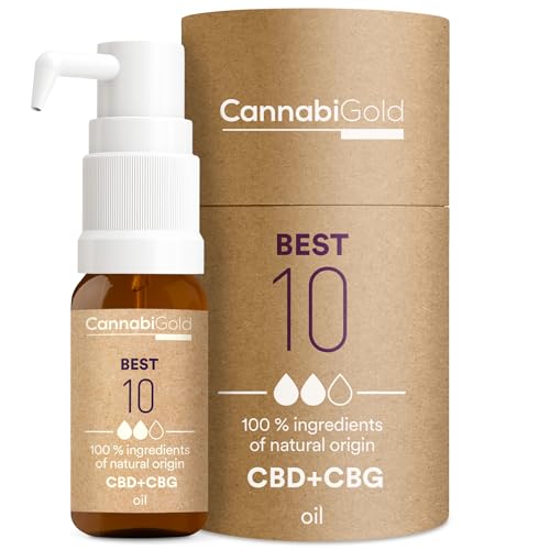 CannabiGold oil Best 10 % (9 % CBD, 1 % CBG), 1200 mg, 12 ml