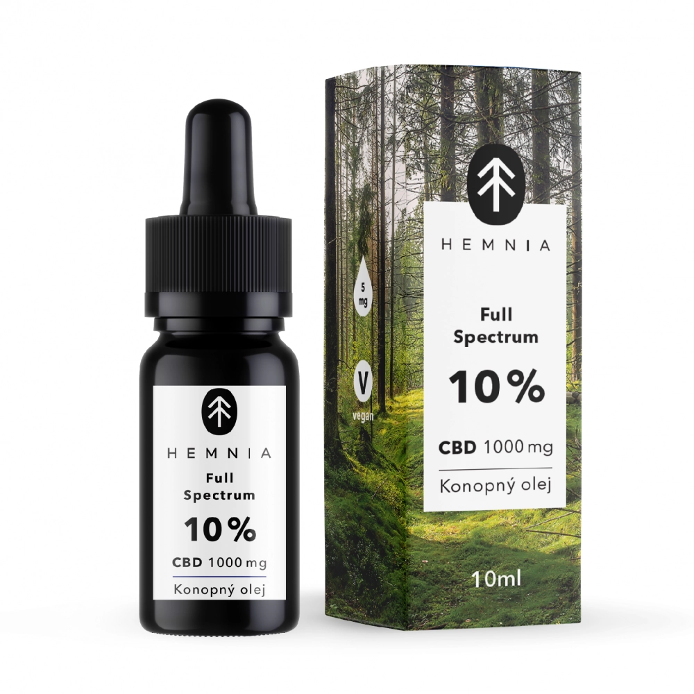 Hemnia Full Spectrum CBD Hemp Oil 10%, 1000 mg, 10ml