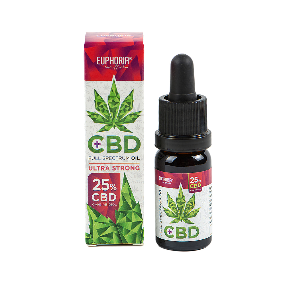 Euphoria CBD Oil 25%, 10 ml, 2500 mg