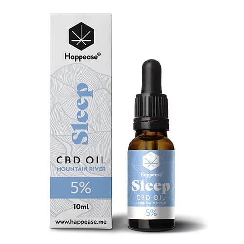 Happease Sleep CBD Oil Mountain River, 5 % CBD, 500 mg, 10 ml